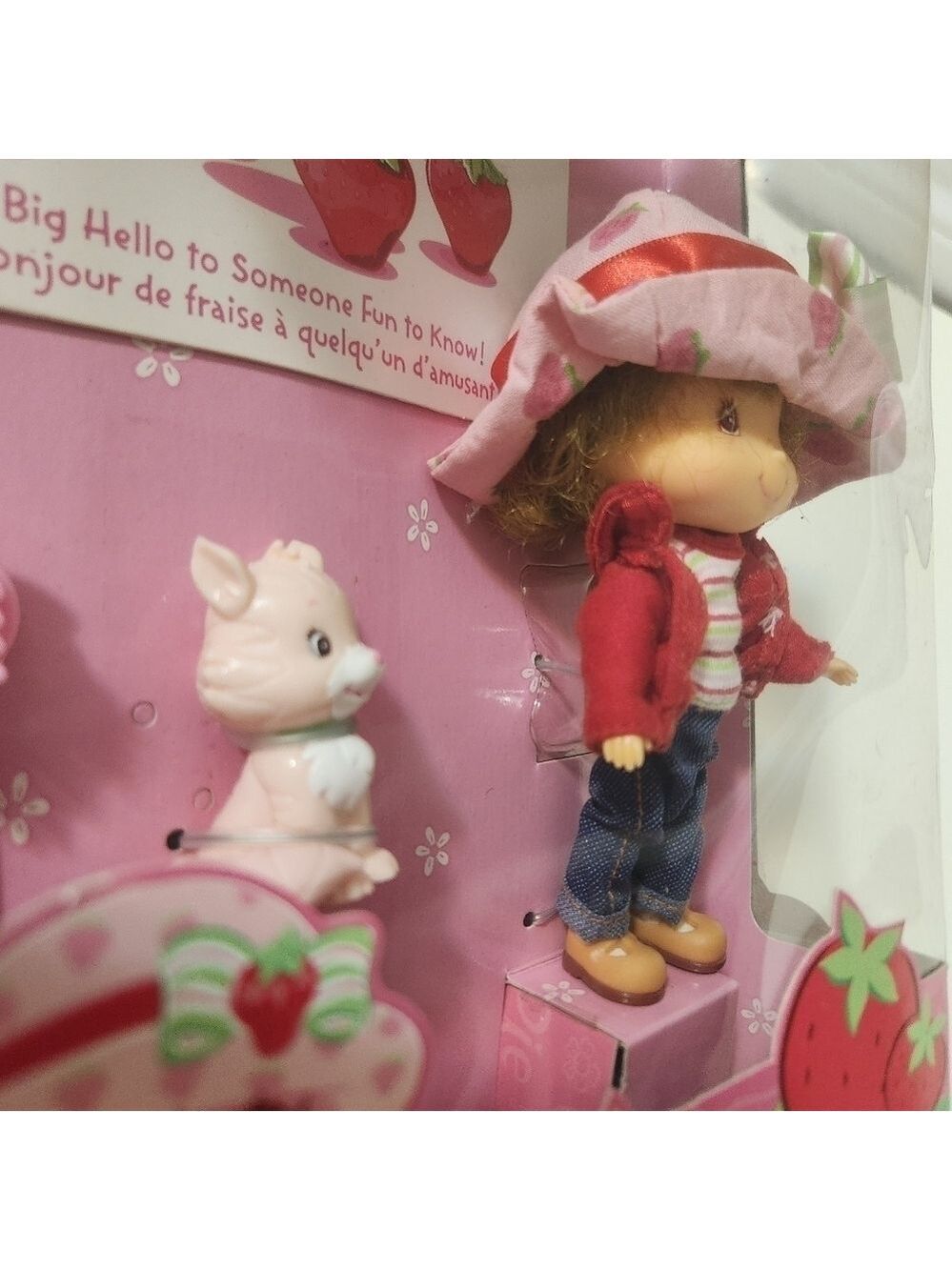 BANDAI Strawberry Shortcake 2002 Doll & Custard NIB Vintage - Picture 5 of 16